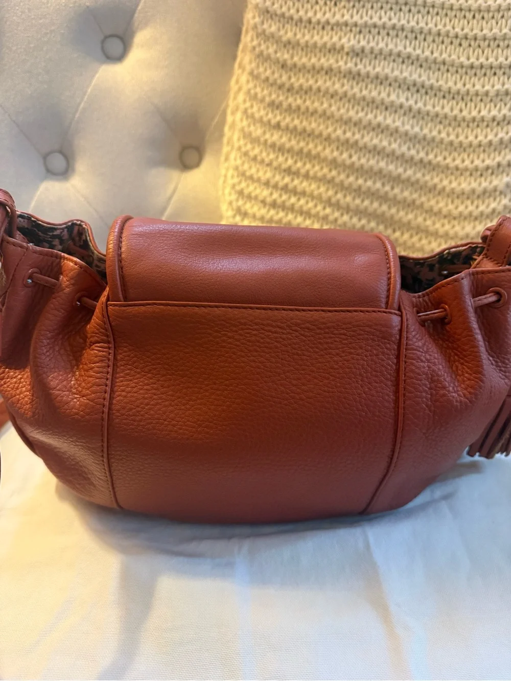 See By Chloé Burnt Orange Leather Crossbody Bag